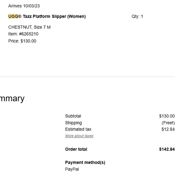 UGG Tazz Platform Slipper Chestnut Size 7 Women - Picture 11 of 11